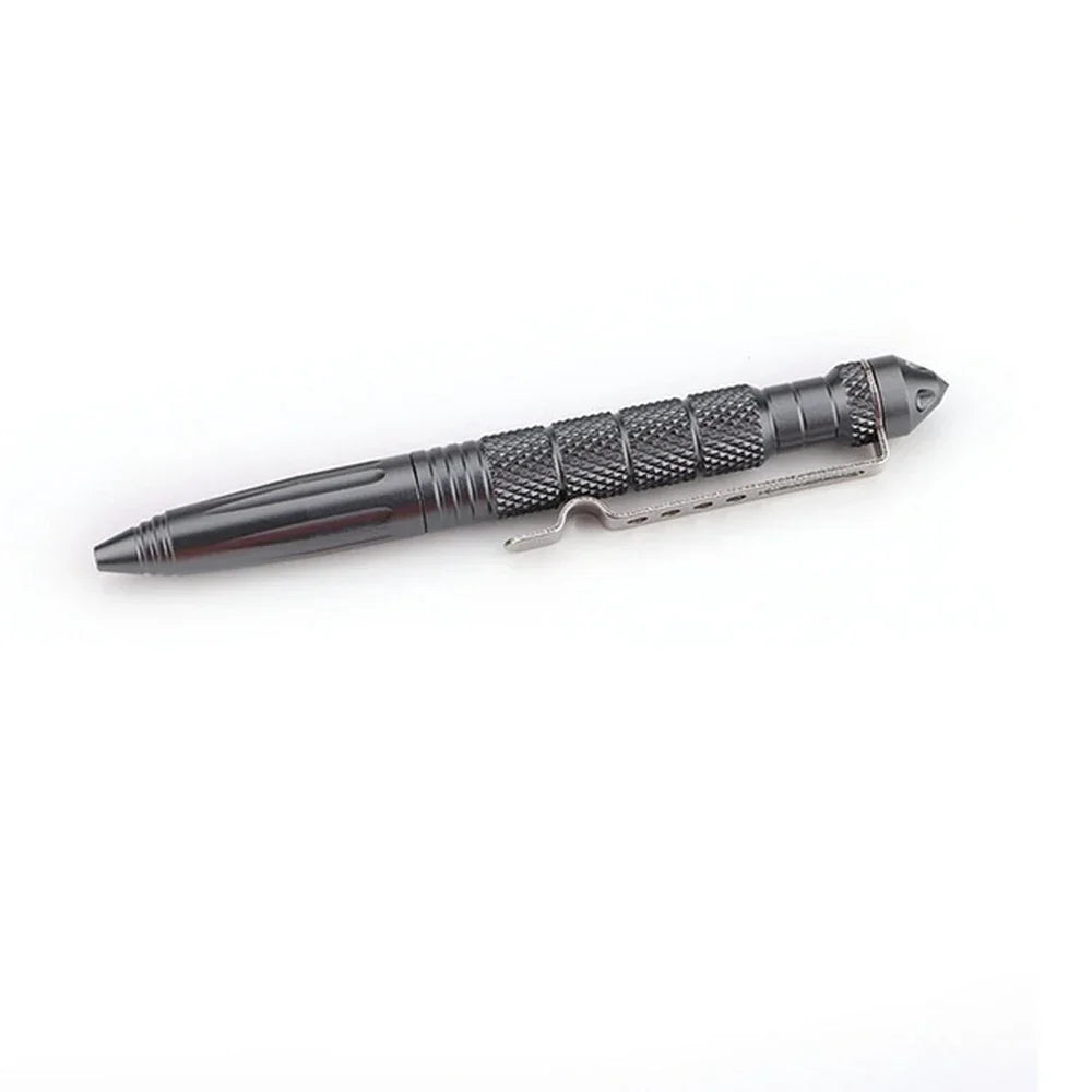 Multifunktionaler taktischer Militärstift aus Aluminiumlegierung für Outdoor, Camping, Sicherheit und Survival – mit Notfall-Glasbrecher