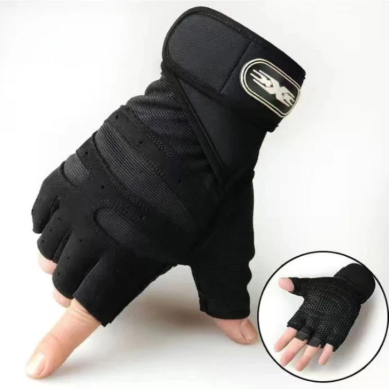Half-Finger Cycling and Hiking Gloves for Men and Women