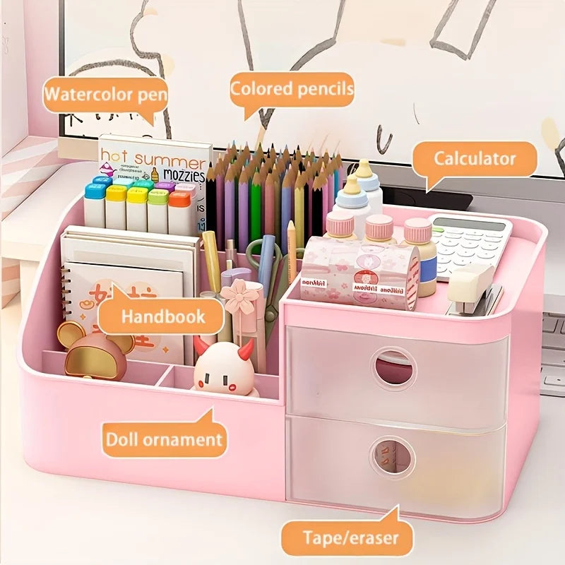 Multi-Compartment Desktop Pen Organizer