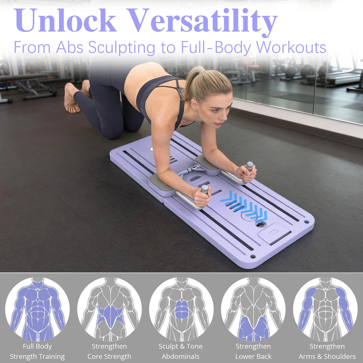 Foldable Abdominal Fitness Board for Home Workouts