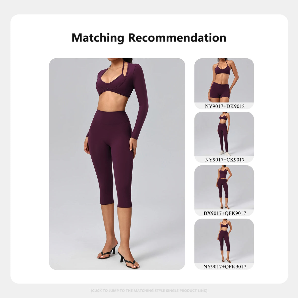 Ensemble yoga femme, 3 pièces, haut et legging