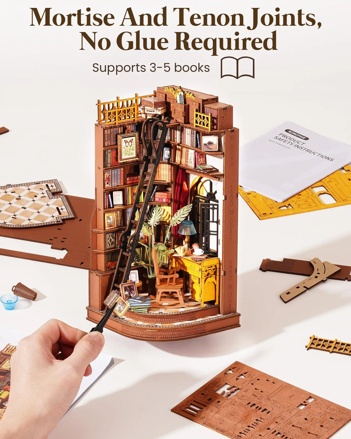 Book nook Robotime Rolife British Library da assemblare