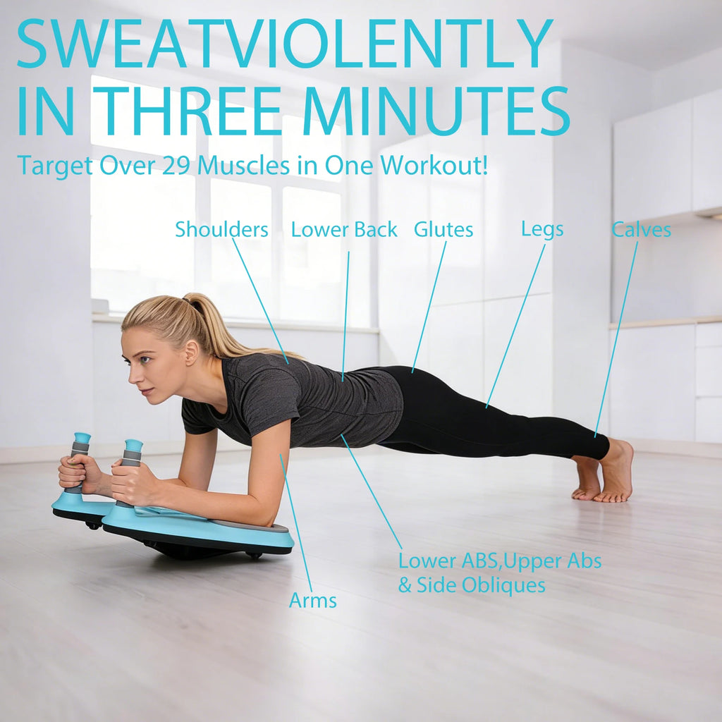 Fitness Balance Board for Core and Plank Training with Phone Stand