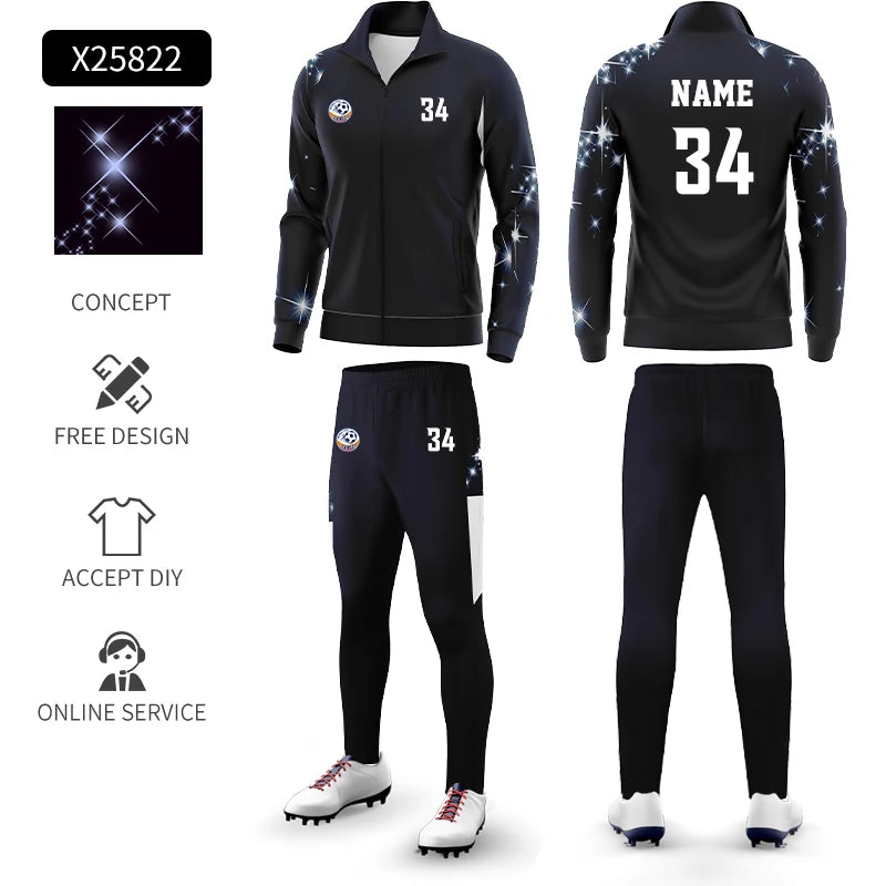 Completo sportivo uomo con zip, modello WX