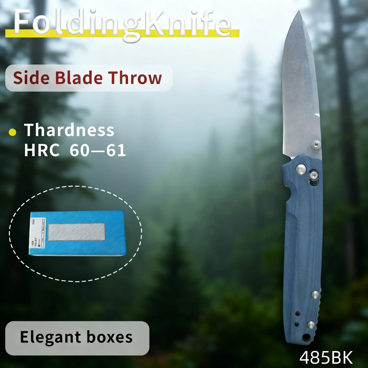 M390 blade + G10 handle folding knife, portable outdoor knife, great for collection. Ideal gift for men or women.Shipped from US