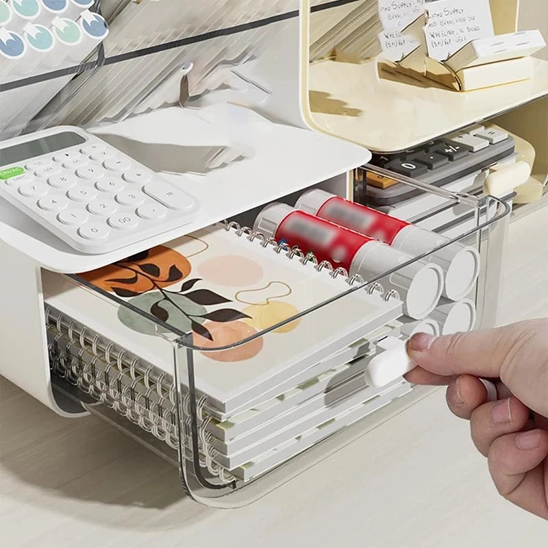 Clear Multi-Layer Plastic Pen Organizer