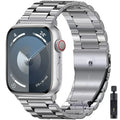 Metal Strap for Apple Watch 12 11 10 46mm 42mm Ultra 4/3/2 49mm Stainless Steel Wristband for IWatch 9 8 7 6 5 SE 45mm 41mm 44mm