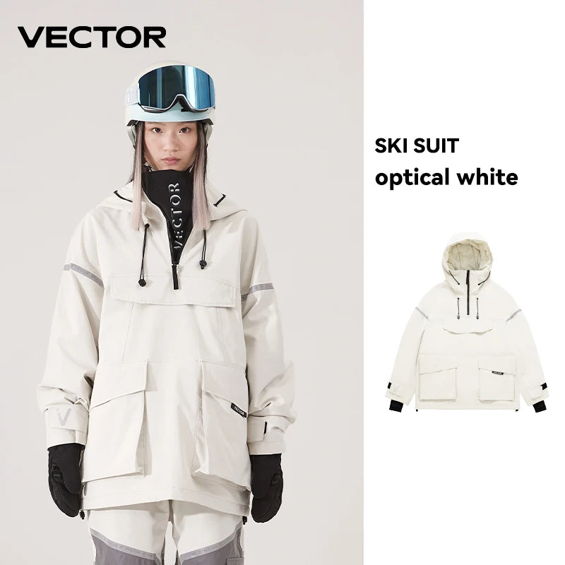 Giacca da sci donna VECTOR HXF70073 con cappuccio