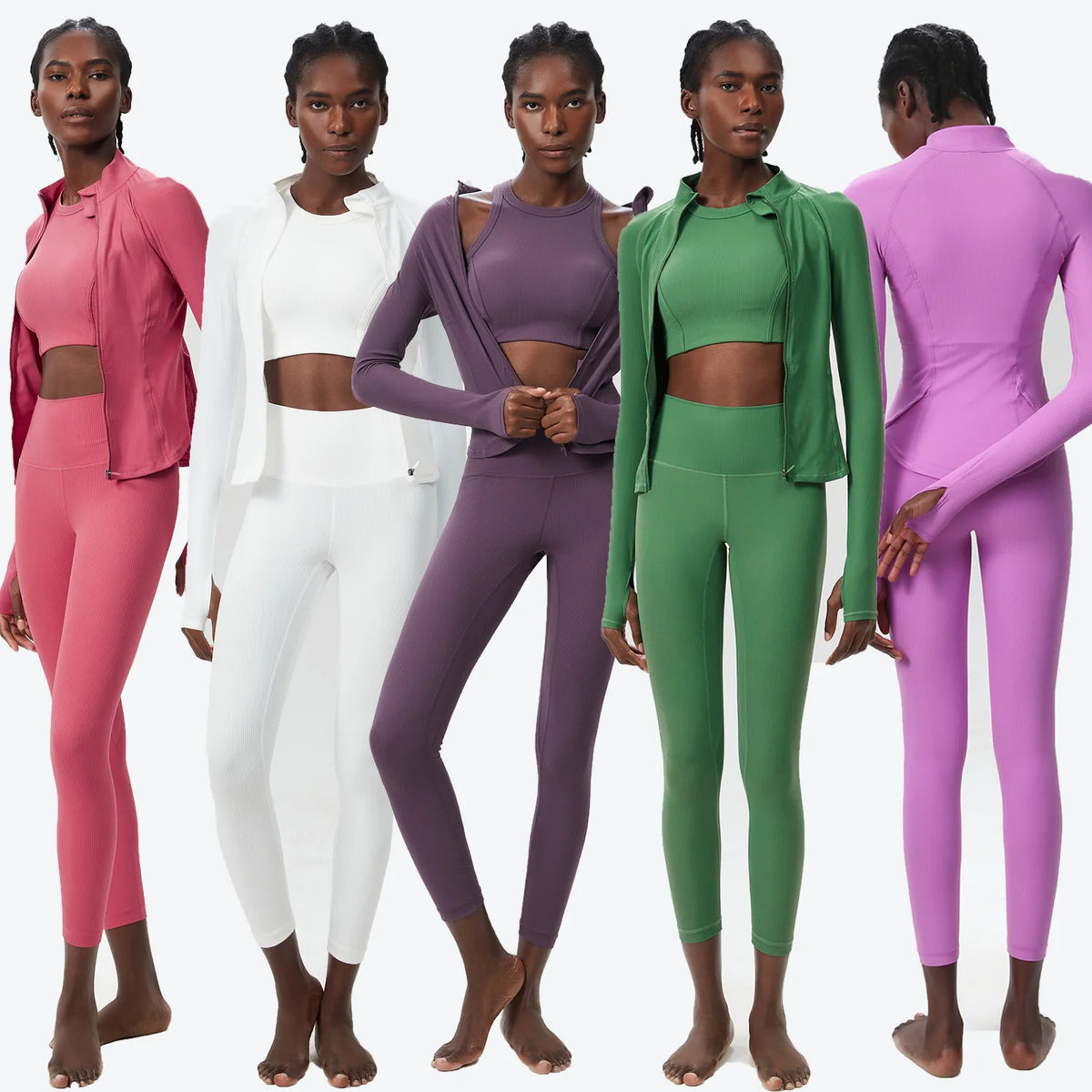 Ensemble yoga femme, 3 pièces