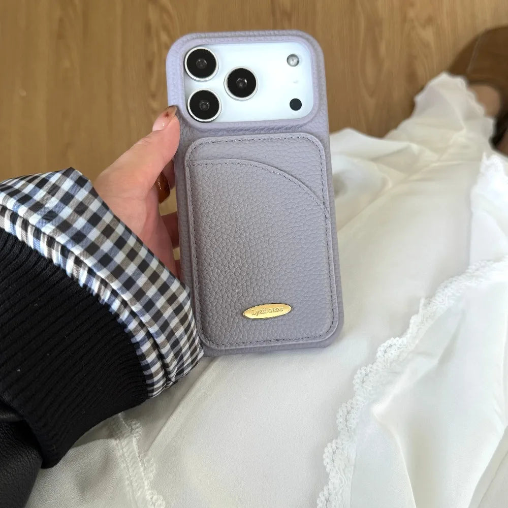Cards Holder Wallet Leather Phone Case for Apple IPhone 18 17 Air 16 Pro Max 15 Plus 14  11 13 12  Purse Card Protective Cover