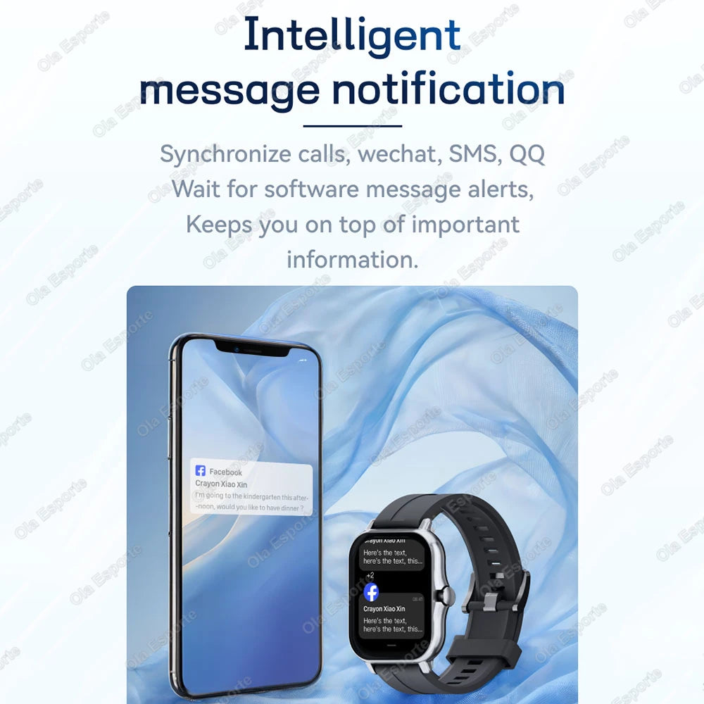 Outdoor Health Smart Watch 2026 Heart Rate Sleep Monitoring Bluetooth Call Notifications & Rejection Sports Mode Smartwatch H10
