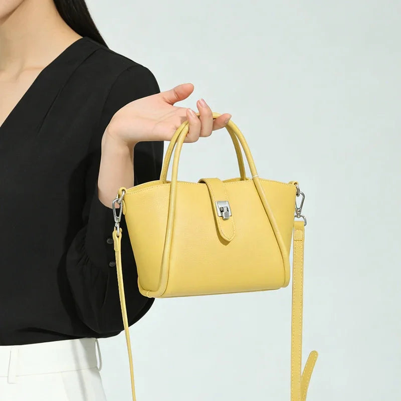 Women’s Structured Crossbody Bag with Top Handle