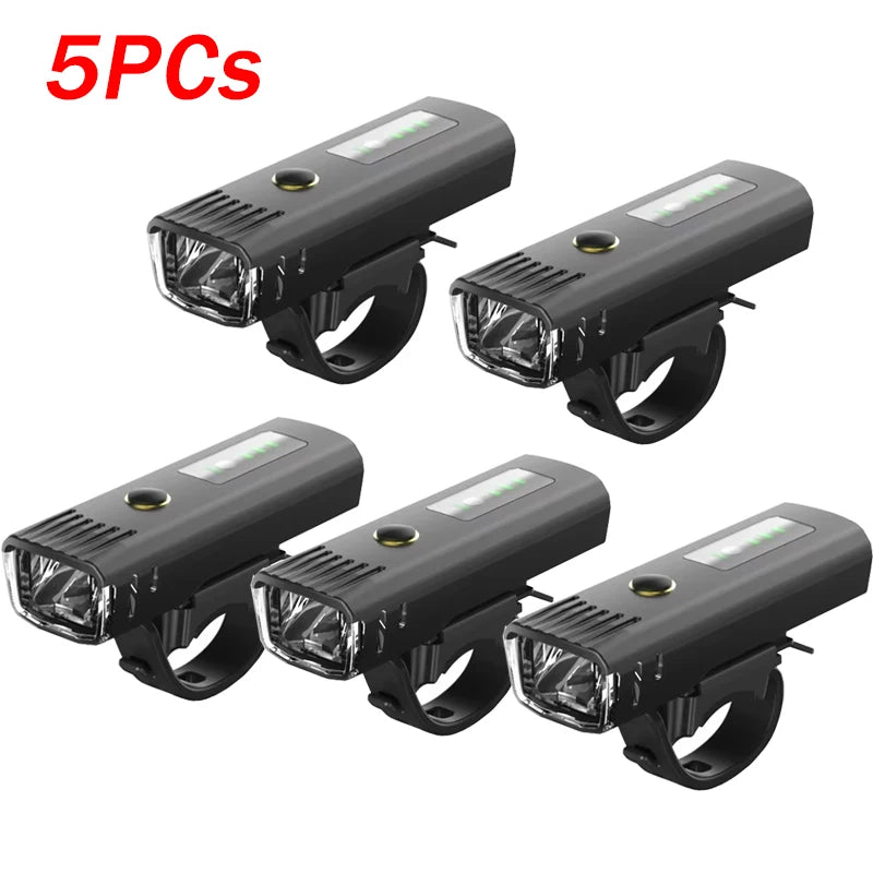 1000 lm Fahrrad-LED-Frontlicht, per USB aufladbar, mit intelligentem Sensor, wasserdichtem LED-Rücklicht und hellem Sicherheits-Blinklicht fürs Fahrrad