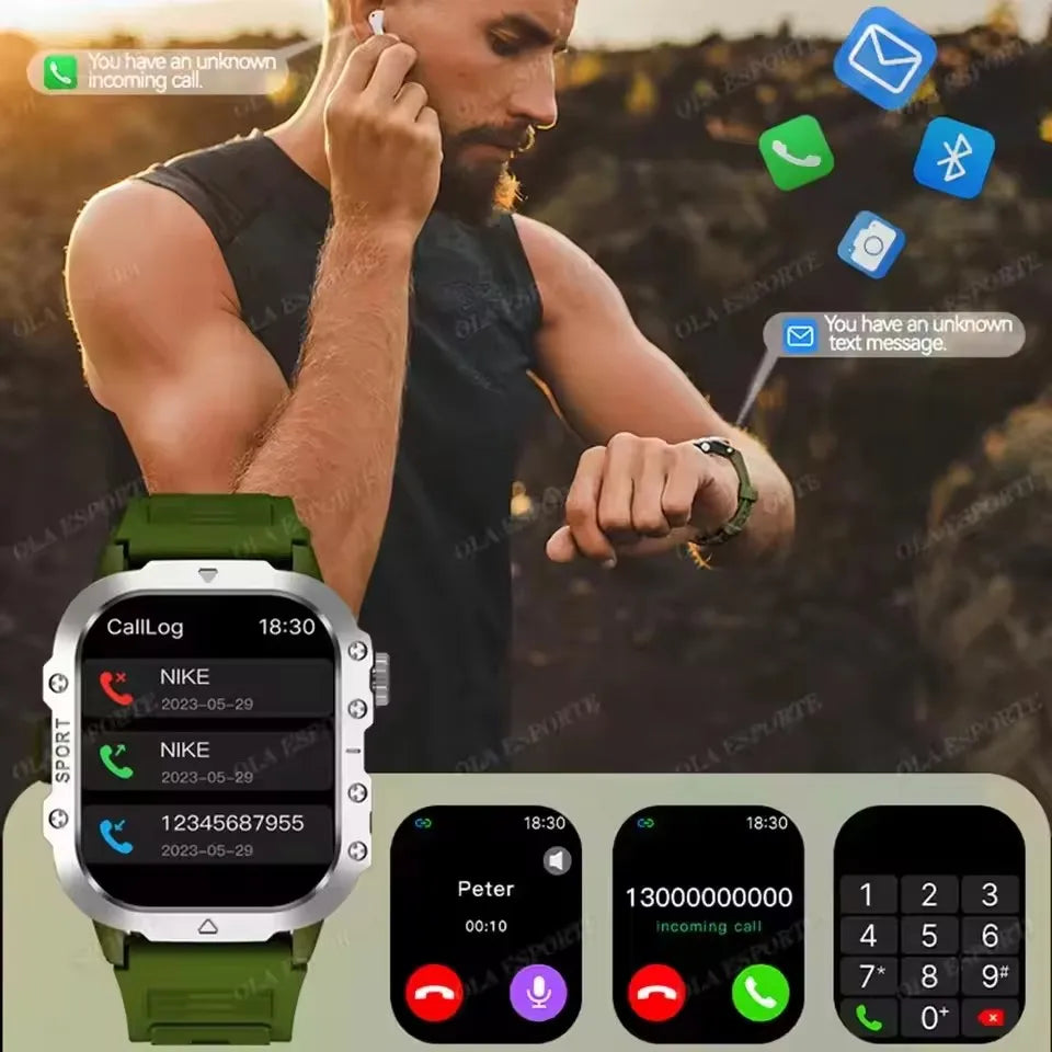 AMOLED Outdoor Smartwatch with Bluetooth Calling