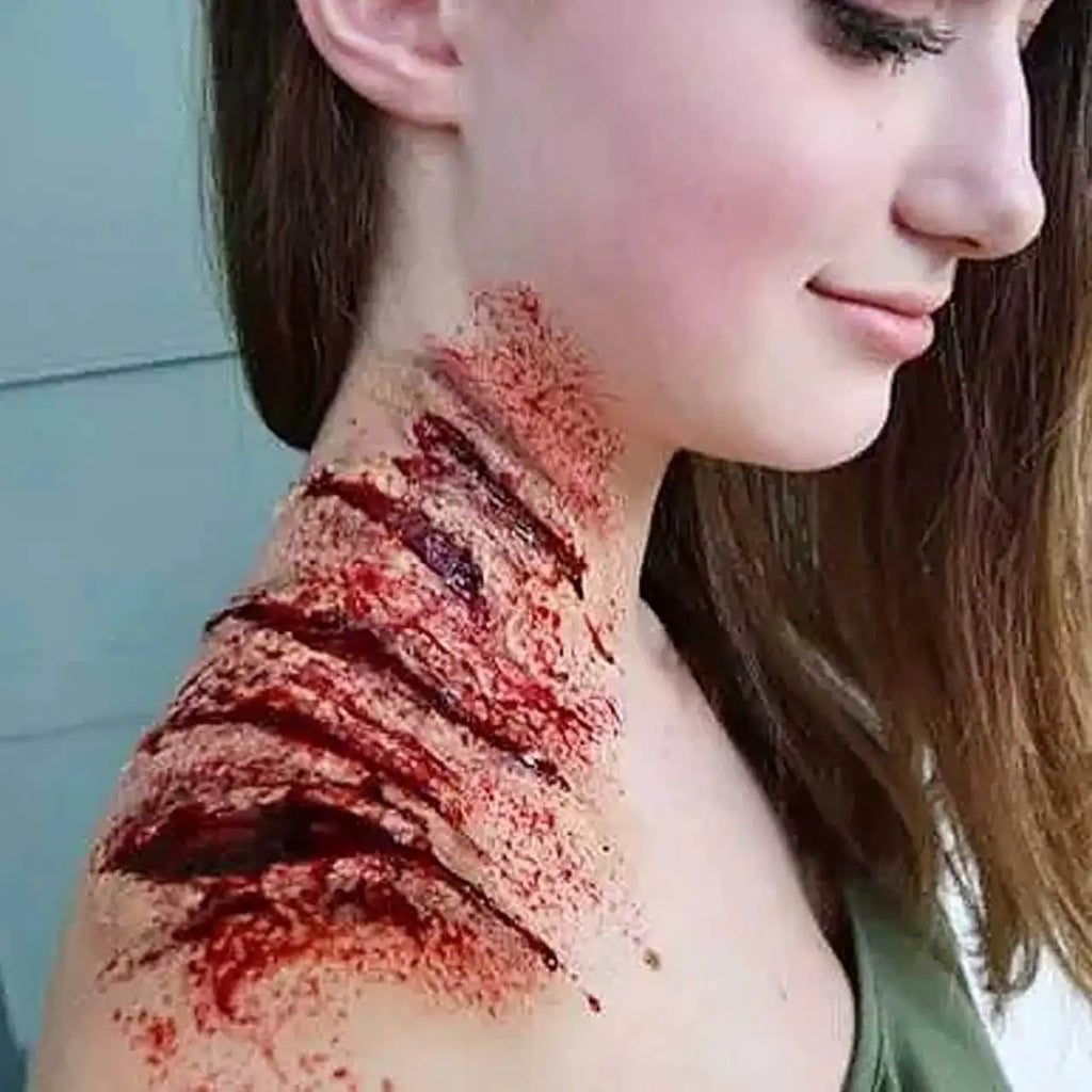 Fake Blood Spray 60ml Washable Halloween SFX Special Effects Makeup Realistic Blood for Vampire Zombie Cosplay Horror Party Costume