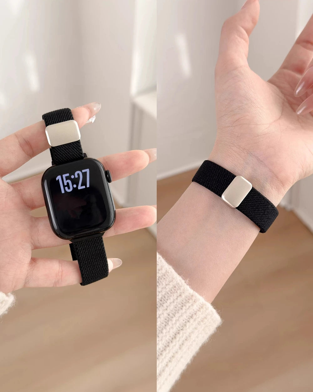 Cinturino elastico in nylon compatibile con Apple Watch
