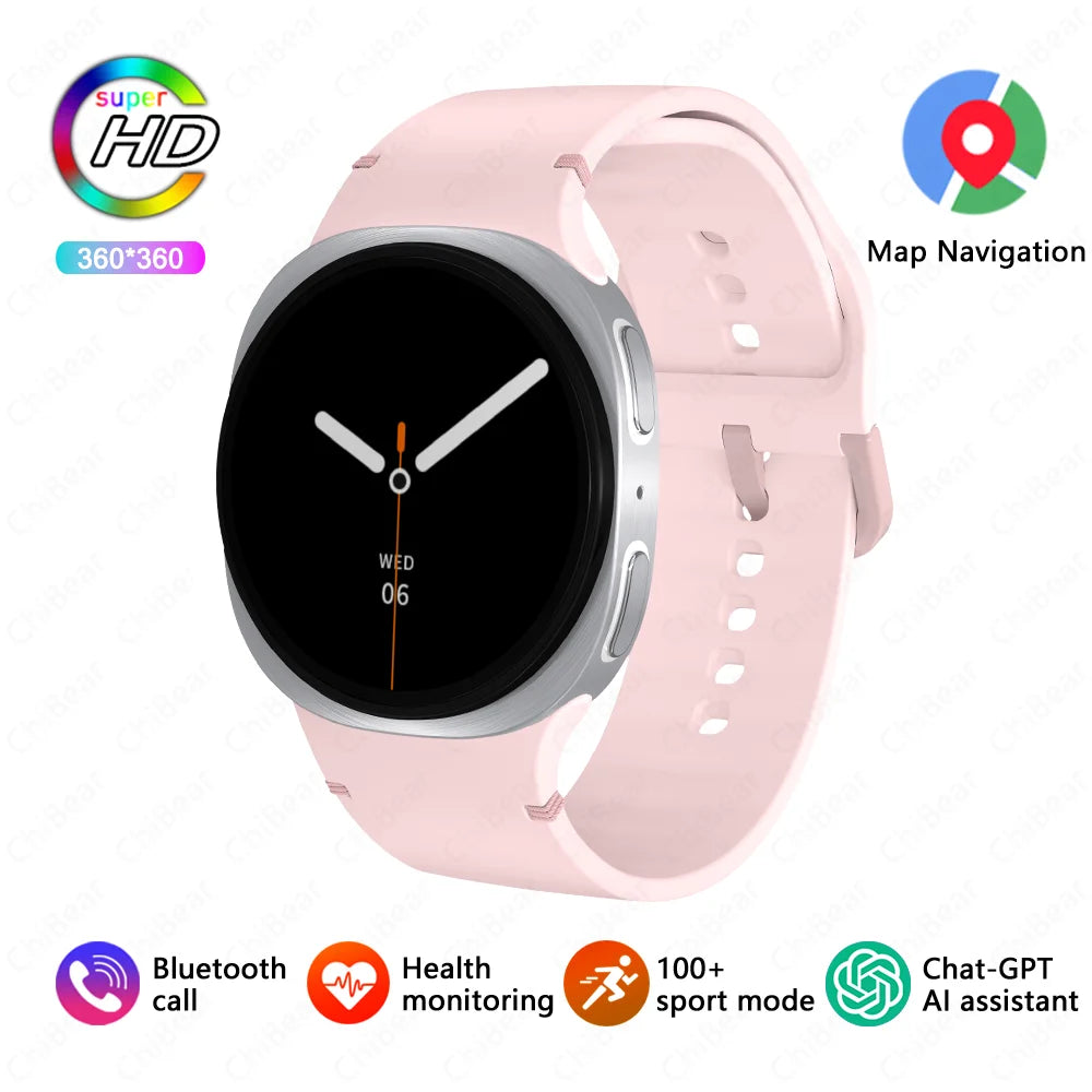 2025 Watch GPS Track Smart Watches For Men Women Sport Heart Rate Bluetooth Call NFC IP68 Waterproof Compass Smartwatch 8 Mini