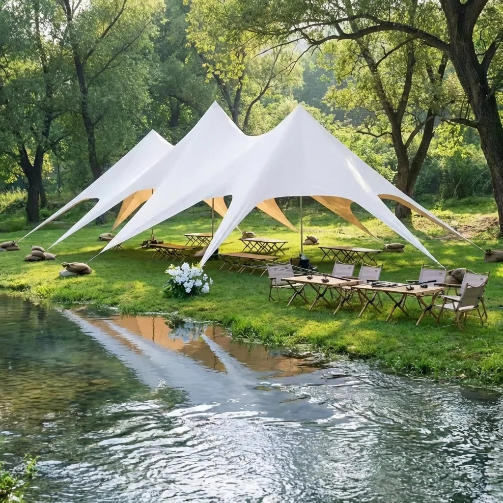 Luxury Star Tent Waterproof PVC Outdoor Glamping Wedding Party Event Camping Canopy UV Resistant All-Season Customizable Size