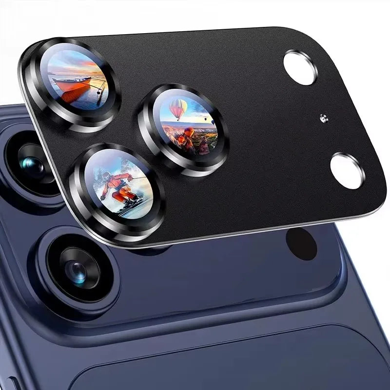 New Aluminium Alloy Camera Lens Protector For iPhone 17 18 Pro Max 18 Fold Ultra Air Metal Glass Camera Cover Protective Film