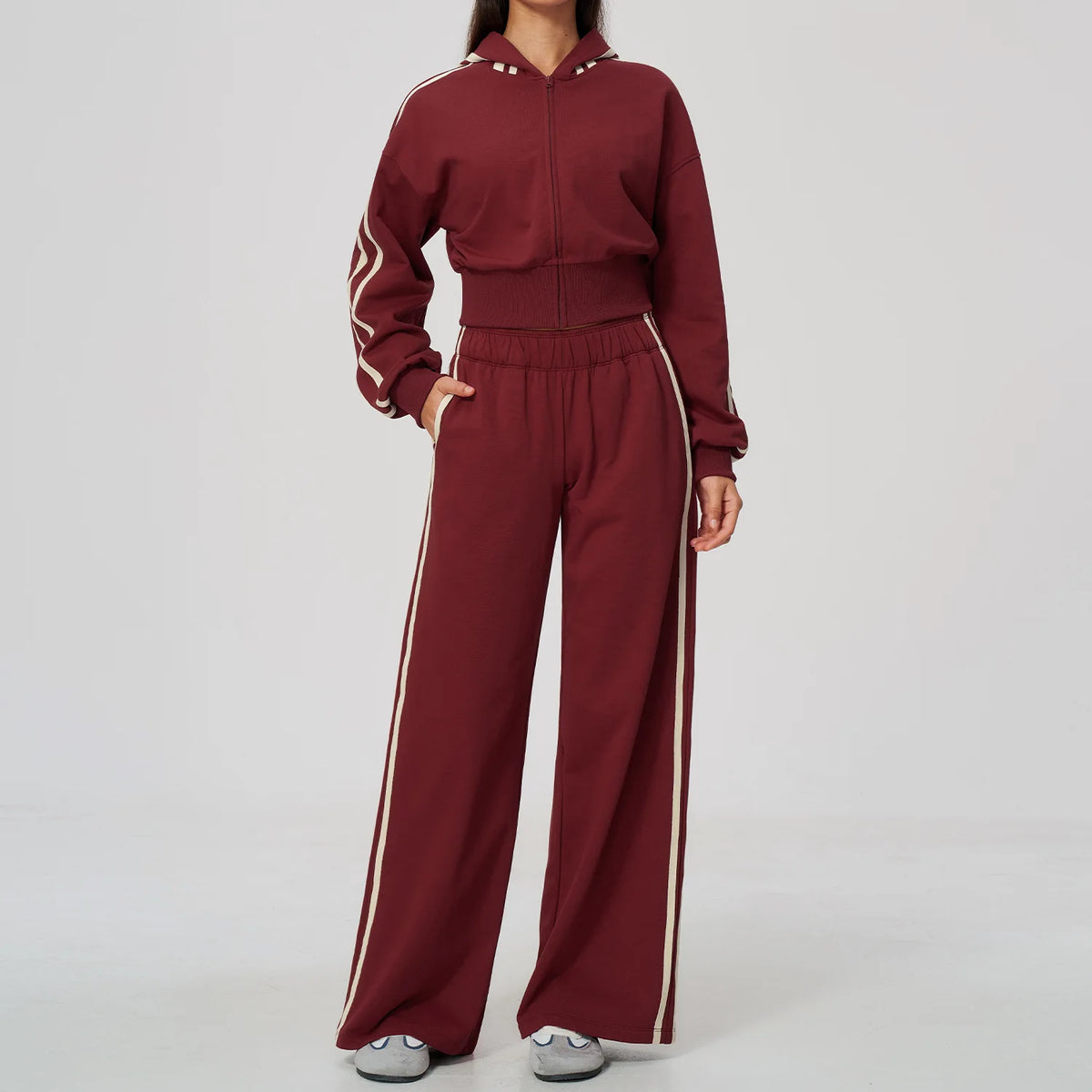 Ensemble yoga femme, 2 pièces, veste et pantalon