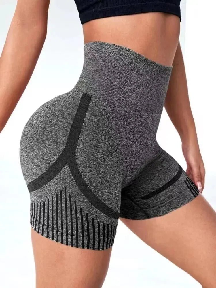 Pantalón corto deportivo de mujer, cintura alta