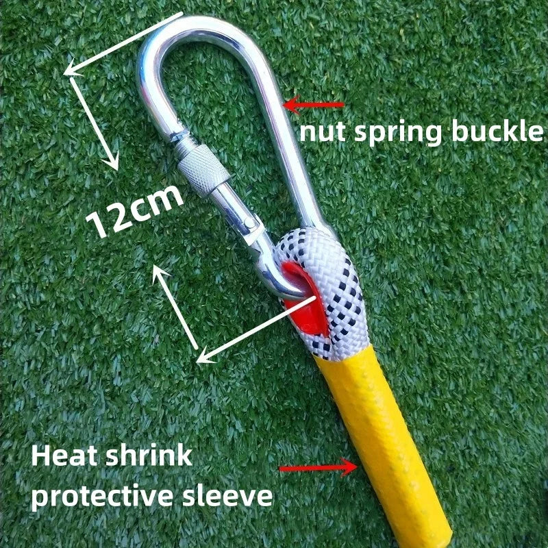 16mmX2m Outdoor Safety Rope High Altitude Work Insurance Rope Car Trailer Rescue Rope for Climbing Extension