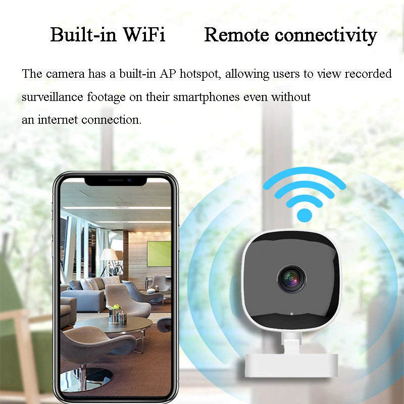 Mini telecamera Wi-Fi con visione notturna e audio