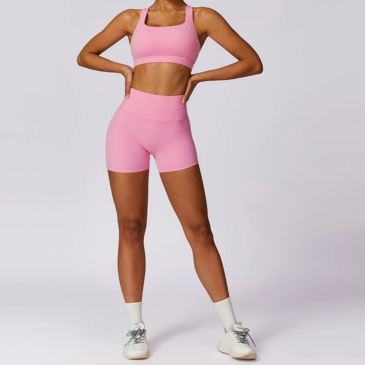 Conjunto de yoga de mujer, 3 piezas, top y leggings