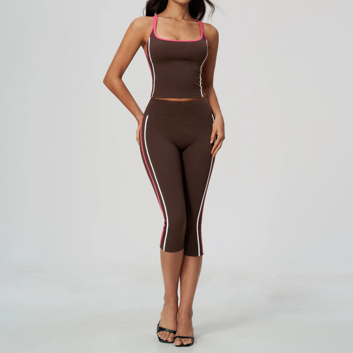 Ensemble yoga femme, 2 pièces, haut et legging