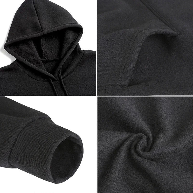 Tuta personalizzata con stampa, felpa con cappuccio e pantaloni da jogging, set unisex per lo sport e il tempo libero con maniche lunghe.