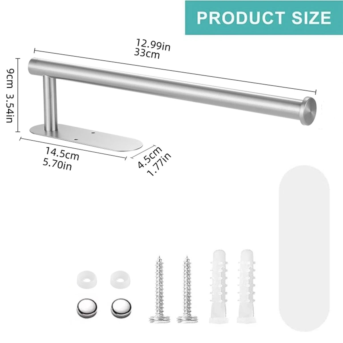 Portarrollos de papel higiénico adhesivo de acero inoxidable, soporte para papel higiénico, dispensador impermeable, accesorios de baño para toallas de papel