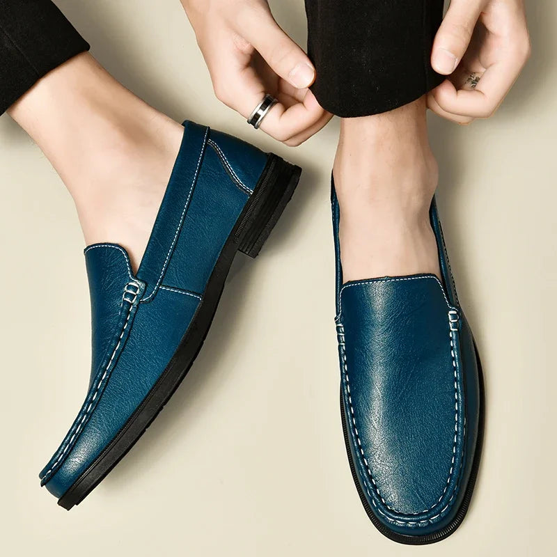 Chaussures Homme Cuir Slip on Bureau Homme Chaussures Formelles Mariage Soirée Chaussures Habillées Homme Respirantes Confortables Mocassins