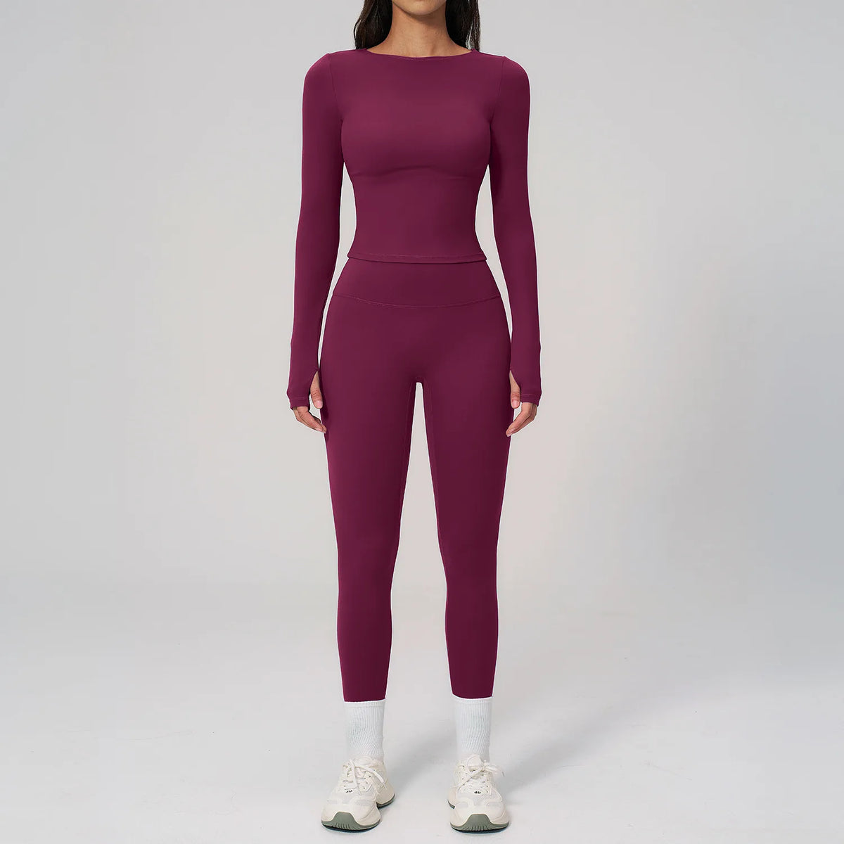 Ensemble yoga femme, 2 pièces, haut et legging