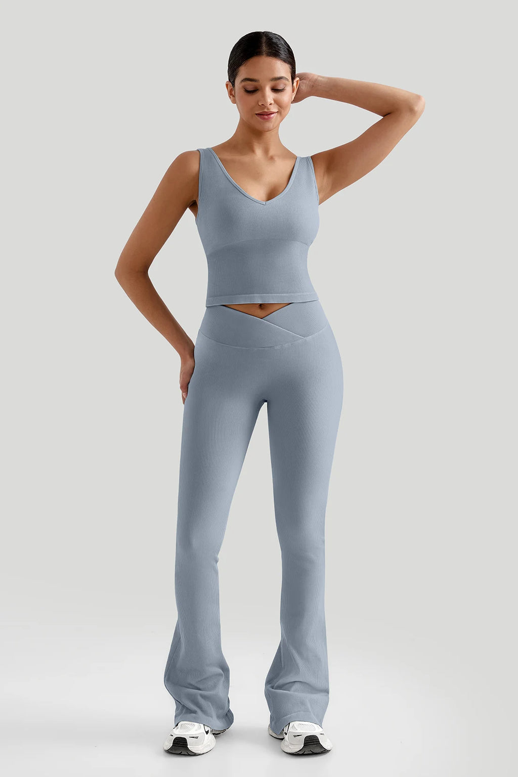Yoga-Set für Damen, Top und Leggings