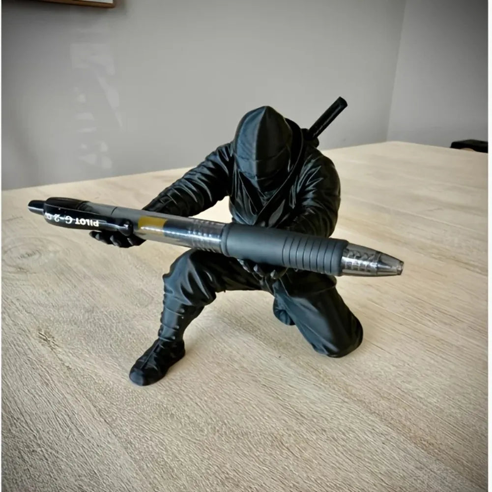 Samurai-Style Plastic Pen Holder