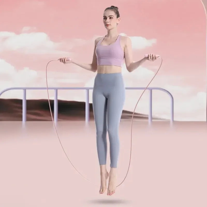 Corde à sauter professionnelle électronique avec compteur et compte à rebours pour exercice de fitness, combustion des graisses et chronométrage pour adultes