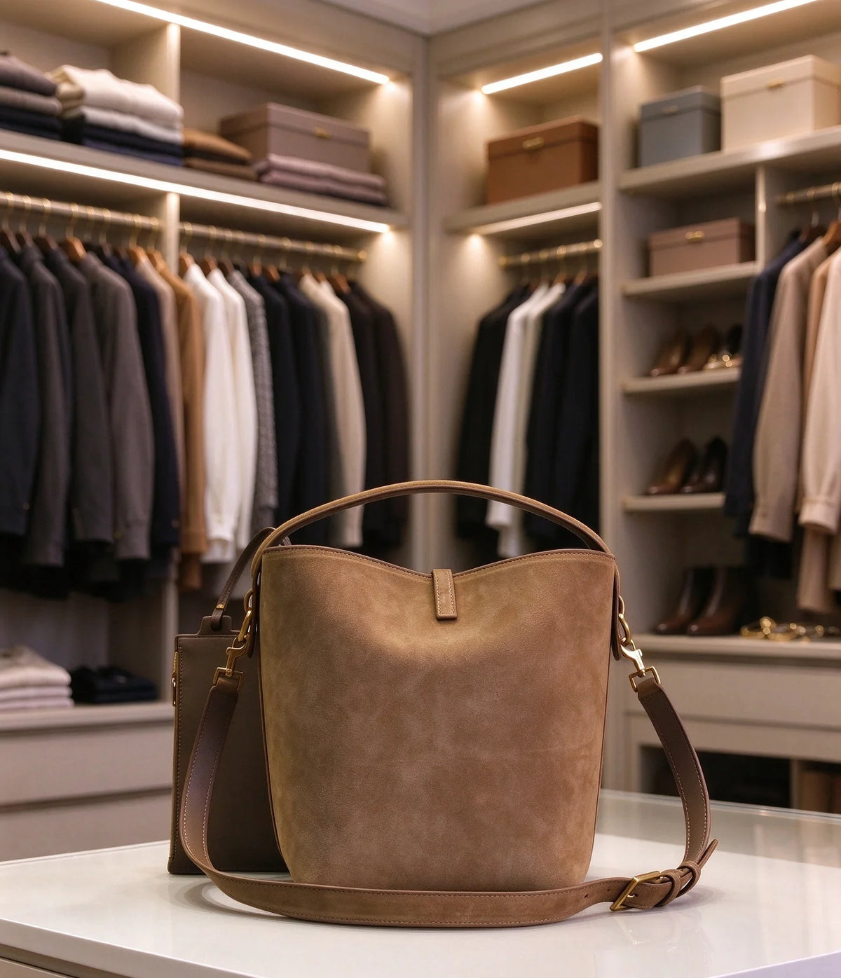 Designer Style Classic Handbag For Women Solid Color Structured Shoulder Bag Adjustable Crossbody Strap Luxury Texture Fashion Bag Multi Compartment For Dating Party Shopping