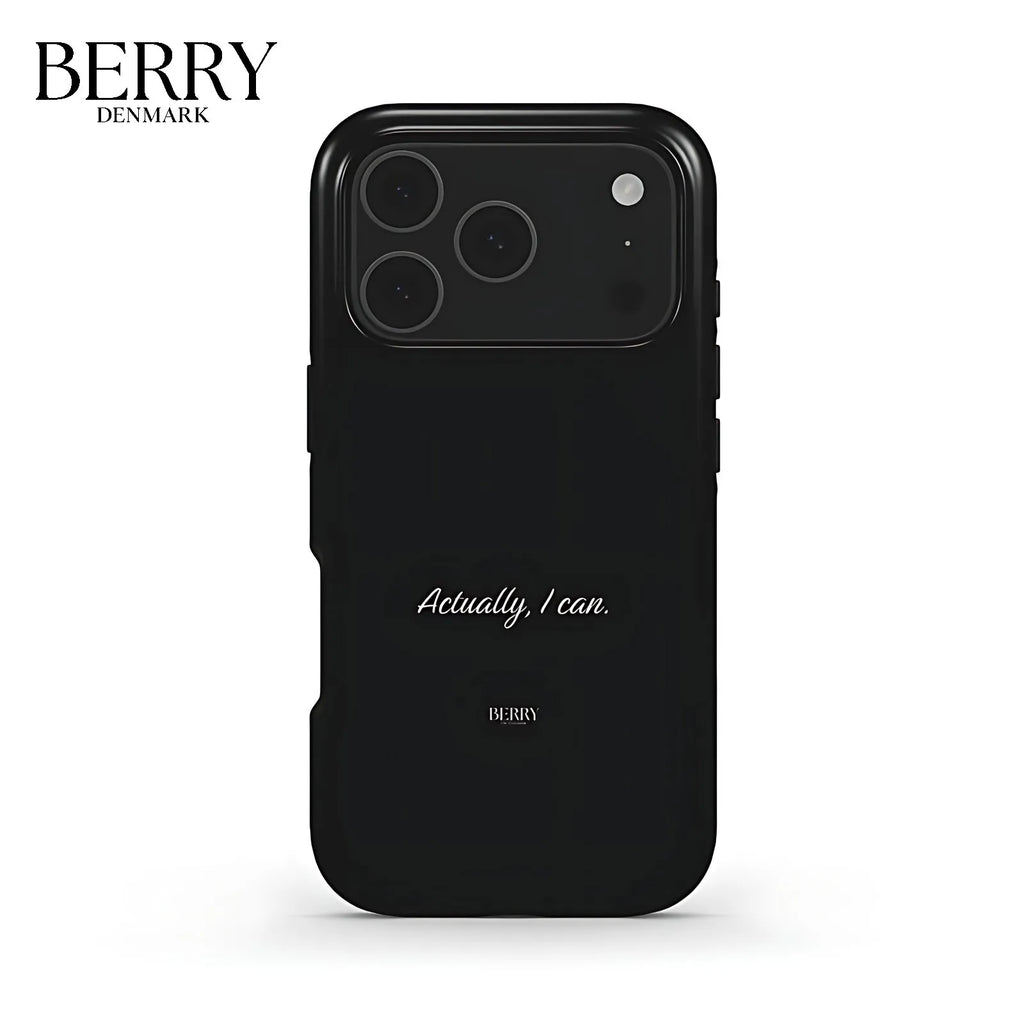 Simple Quote Text BERRY Phone Case for iPhone 18 17 17e 16 15 14 13 12 11 X XS 8 Air Pro Max Plus Double-layer Back Cover