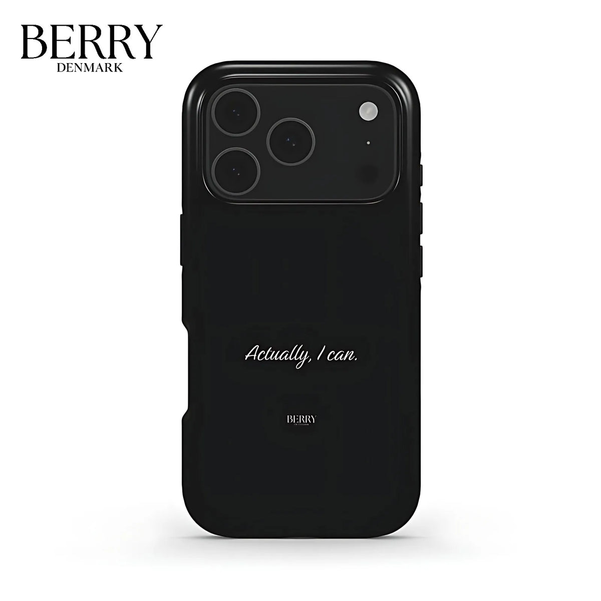 Simple Quote Text BERRY Phone Case for iPhone 18 17 17e 16 15 14 13 12 11 X XS 8 Air Pro Max Plus Double-layer Back Cover