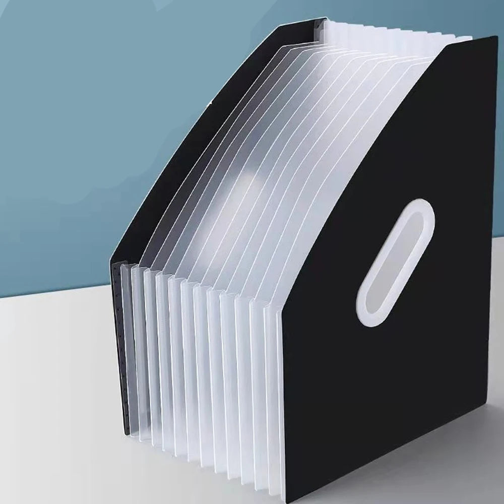 1pc Vertical Portable Folder Expandable Organ Bag Multi-layer Student Specific Paper Organizer Office Files Available