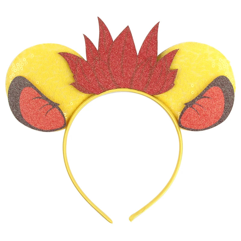 2026 New Style Sequin Ear Headband Sequin Bows Girl Adult Kids Halloween Party Cosplay Hair Accessories Princess Hairband