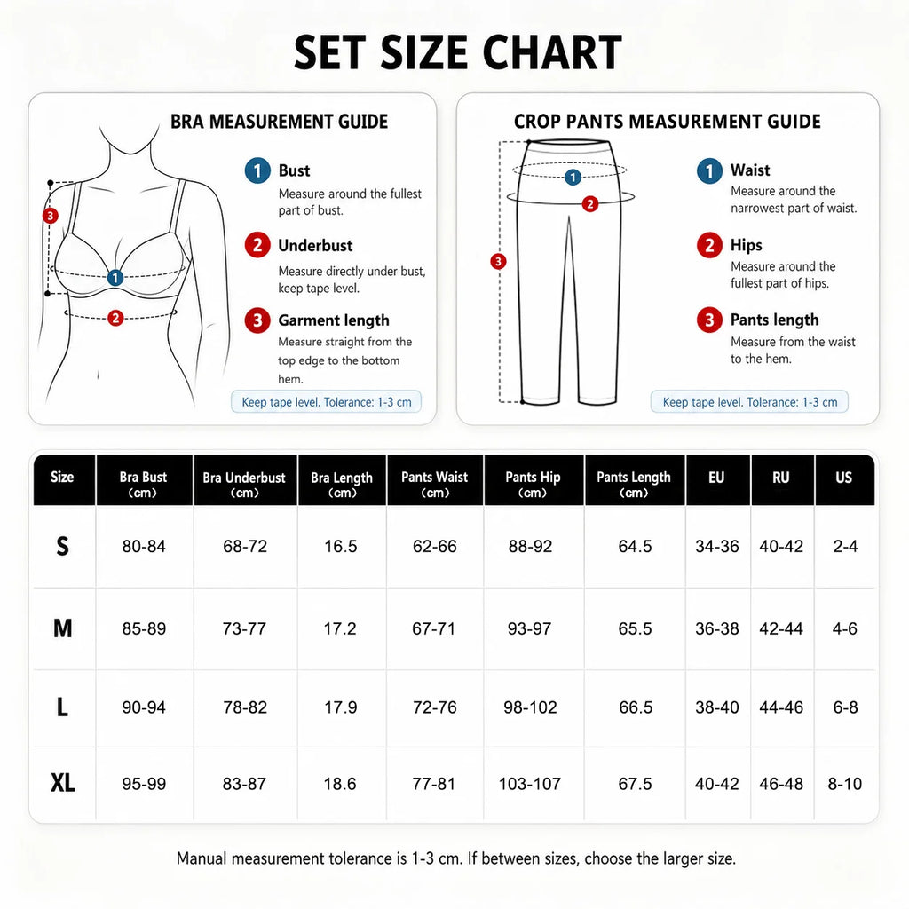 Yoga set for women, 3-piece, top and leggings