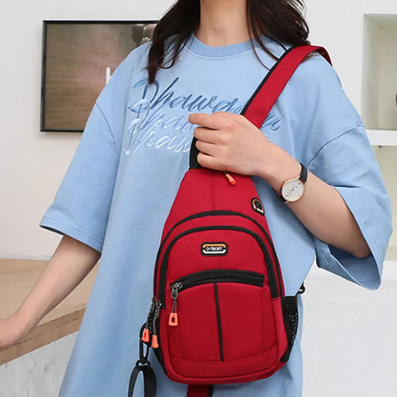 Oxford Fabric Crossbody Chest Bag