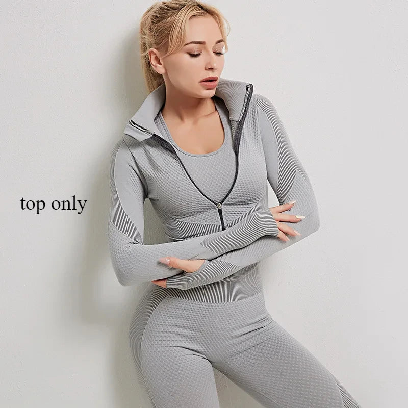 Yoga-Set für Damen, Top und Leggings