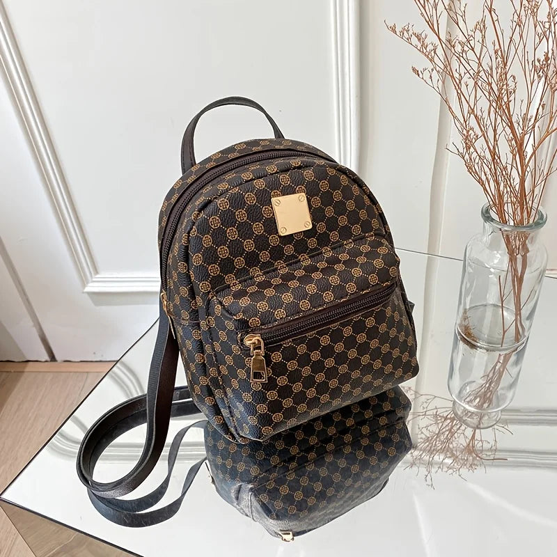1Pc Women's Stylish Versatile Backpack for Work and Commuting, Mini Backpack, Handbag for Girls and Women