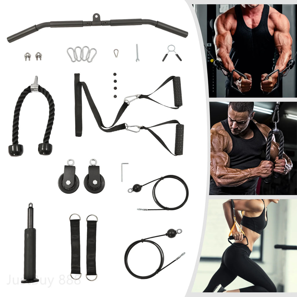 Home Gym Cable Pulley System for Strength Training