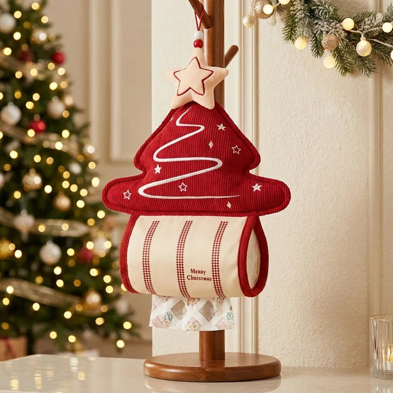 Christmas tree, Christmas-themed pull-out tissue box, bedroom sofa, living room decoration, Christmas gift for friends