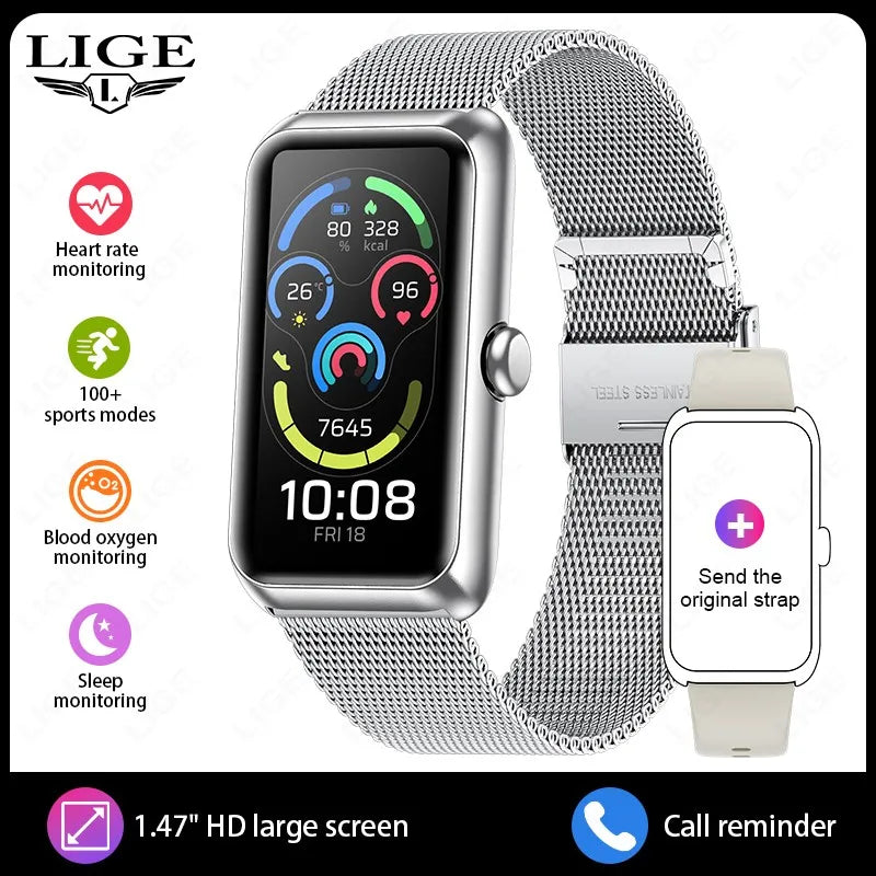 Bracciale smart LIGE con display IPS da 1,47″