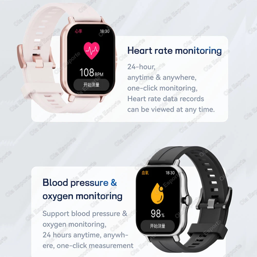 Outdoor Health Smart Watch 2026 Heart Rate Sleep Monitoring Bluetooth Call Notifications & Rejection Sports Mode Smartwatch H10