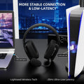 ATTACK SHARK L80PRO Kabelloses Gaming-Headset Lightseed Tech- Integriertes & abnehmbares Dual-Mikrofon-Leichtes Headset-Dreimodi